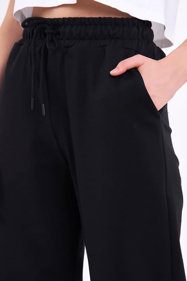 Detalle de COMEOR Women’s Jogging Bottoms – Lightweight Breathable Cotton Straight-Leg Joggers with Pockets