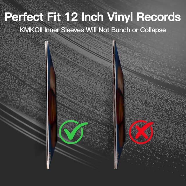 Thumbnail 4 de KMKOII 50x 12 Inch Anti‑Static Inner Sleeves