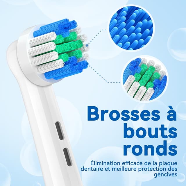 Detalle 2 de AnjoCare – Lot de 8 têtes de brosse de rechange pour brosse à dents électrique Oral-B (compatibles Pro1000/3000/5000/7000)