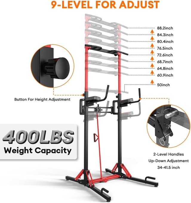 Thumbnail 2 de ONETWOFIT Power Tower Estación de Fondos Plegable