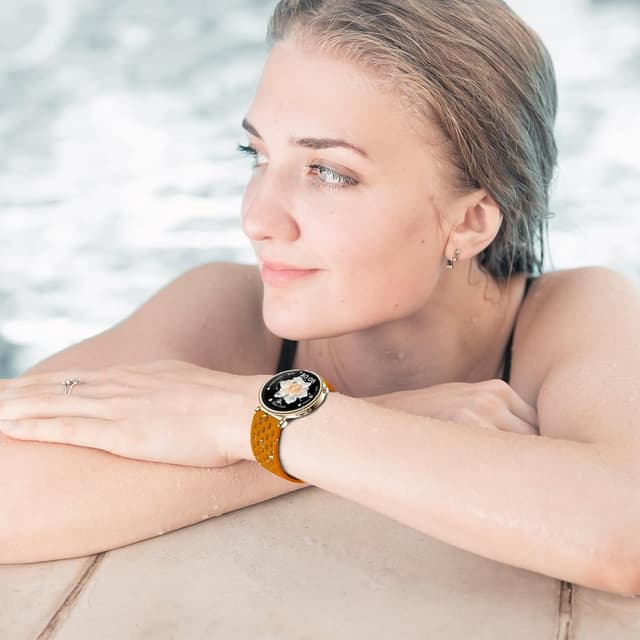 Thumbnail 6 de MaEiol 18mm Silicone Strap with Breathable Design for Huawei Watch GT 6/5/4 (41–42mm) & Select Garmin Models – Yellow