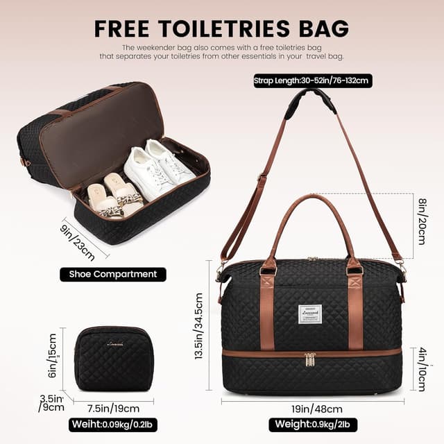 Thumbnail 1 de LOVEVOOK Sac de Voyage Femme 48x23x34,5 cm