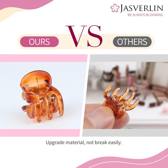 Thumbnail 5 de JASVERLIN Kleine Haarspangen Tiny Claw Clips