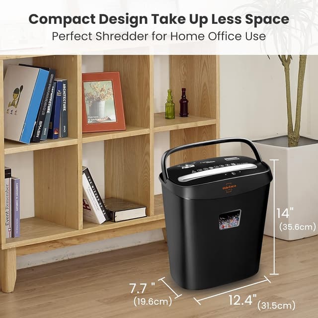 Thumbnail 6 de VidaTeco Cross-Cut 8-Sheet Shredder