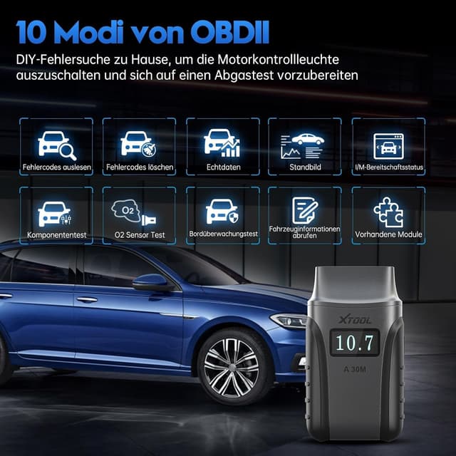 Thumbnail 6 de XTOOL A30M OBD2 Diagnosegerät 26 Funktionen