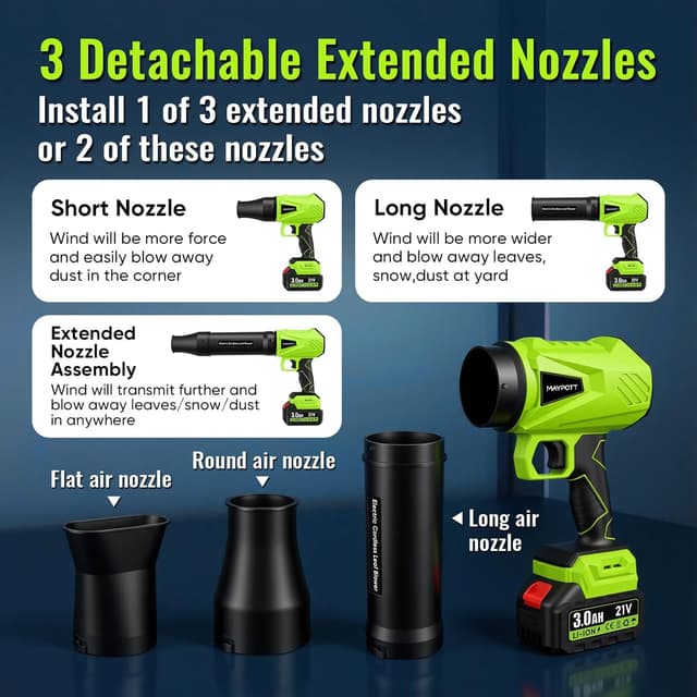 Detalle 1 de Maypott Cordless Leaf Blower 21V