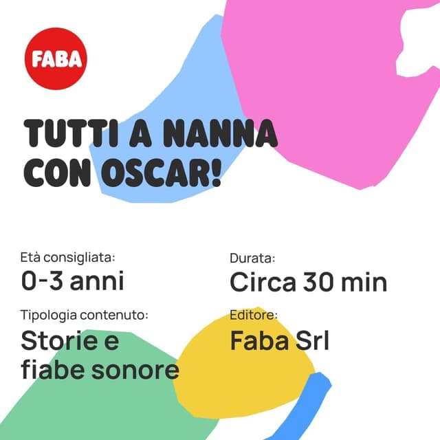 Detalle de FABA Plüschtier „Tutti a Nanna mit Oscar“ – Geschichten- und Klangmärchen (Italienisch) ab 10 Monaten