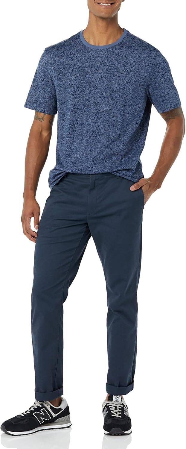 Detalle de Amazon Essentials Herren T‑Shirt mit Rundhalsausschnitt, Regular Fit, aus Baumwolle