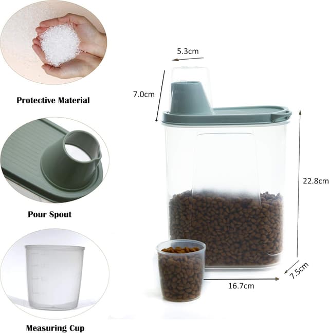 Detalle 2 de Citylife 2 Pack Dog Food Storage Container 2.3 L