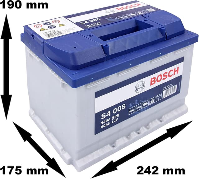 Detalle de Bosch S4 005 092S40050 batteria auto 60Ah 12V (polo destro)