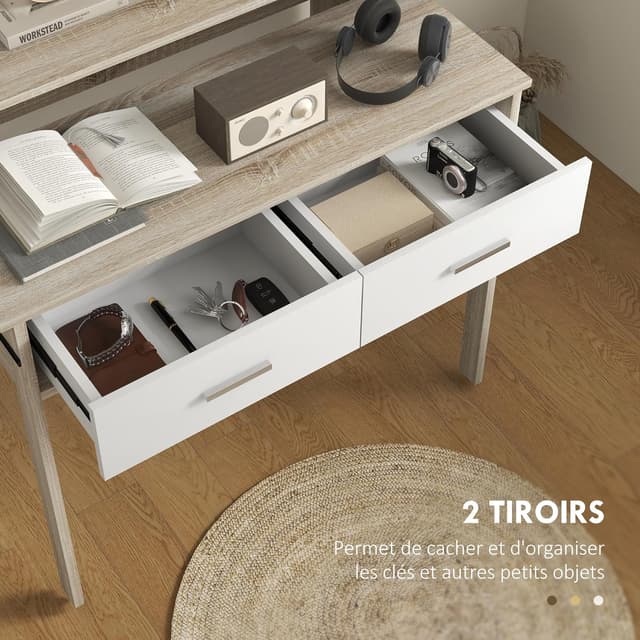 Detalle 2 de HOMCOM Table Console d'entrée 95l x 35P x 87H cm