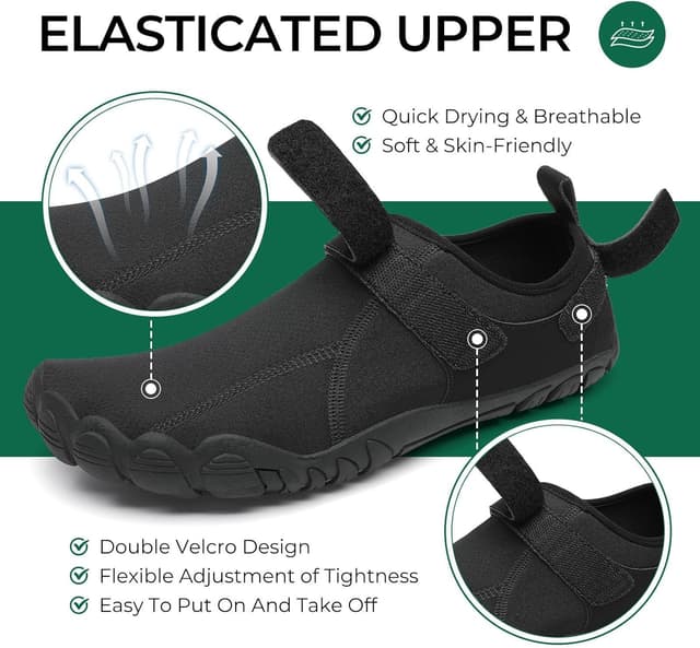 Detalle de SAGUARO Scarpe da Scoglio uomo/donna in acqua con suola antiscivolo e asciugatura rapida (Gr. 35-48)