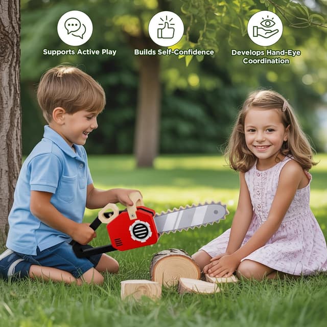 Thumbnail 4 de GAGAKU Motosega giocattolo in legno per bambini 2+