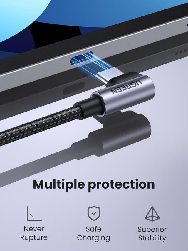 Thumbnail 4 de UGREEN 60W USB‑C right‑angle cable 2m