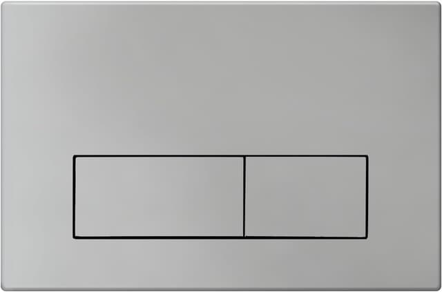 Detalle de Mendorio WC Drückerplatte für Geberit Sigma / UP300 & UP320 (Doppelspülung, Silbergrau), 245 × 164 mm