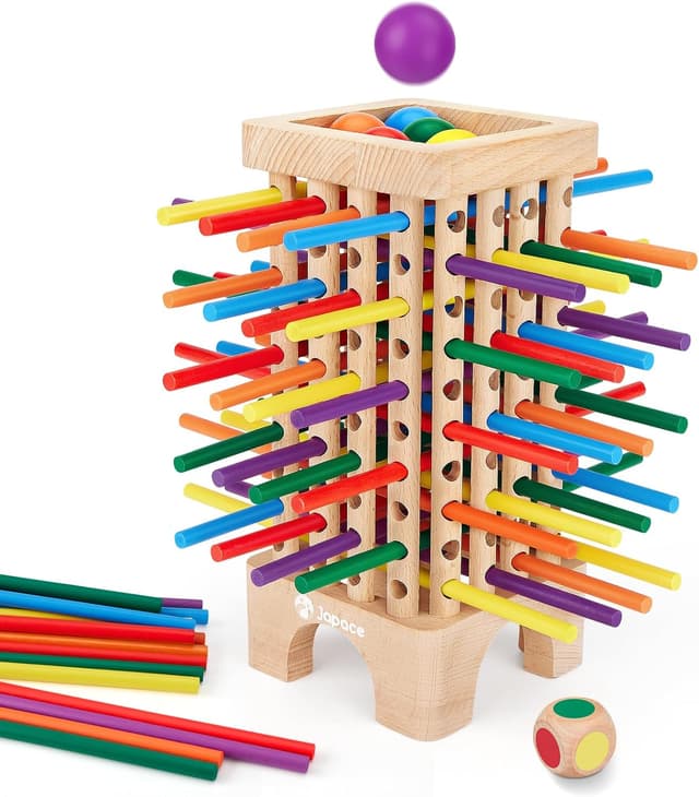 Detalle de Japace Montessori Spiel Brettspiel 42-teiliges Holzspiel
