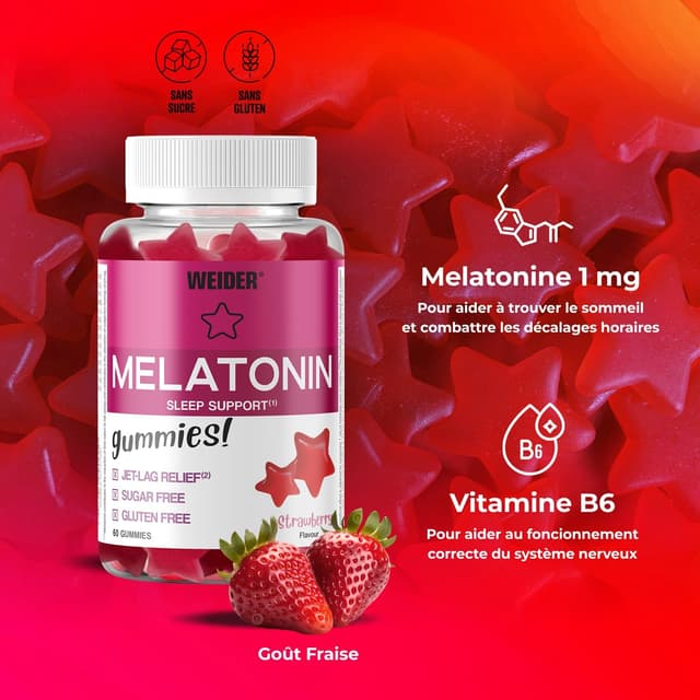 Thumbnail 2 de Weider PACK DUO Melatonin Gummies 2x60 🍬