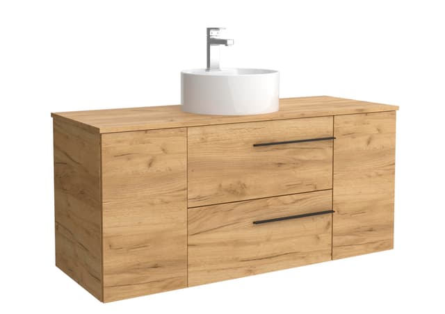 Detalle de Salgar Yara Plus mueble baño 2 cajones, 1 poza