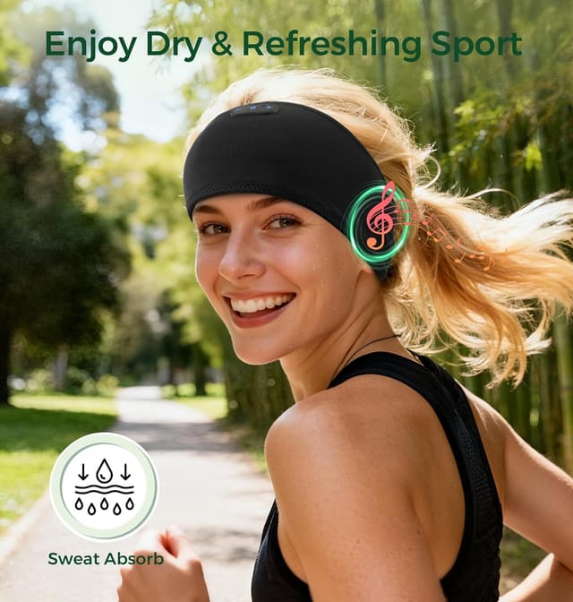 Detalle 2 de MUSICOZY Schlafkopfhörer mit Bluetooth 16 Std