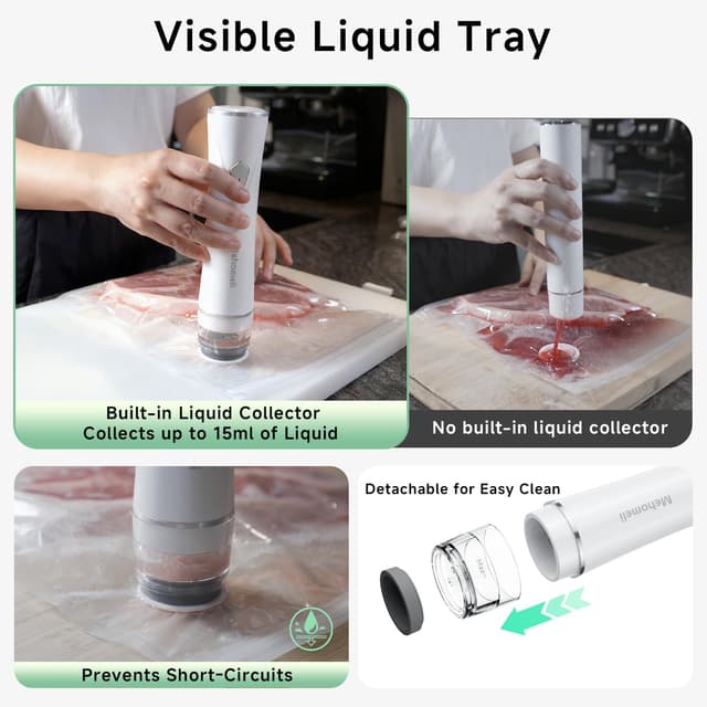 Thumbnail 5 de Mehomeli Compact Vacuum Sealer 60kPa