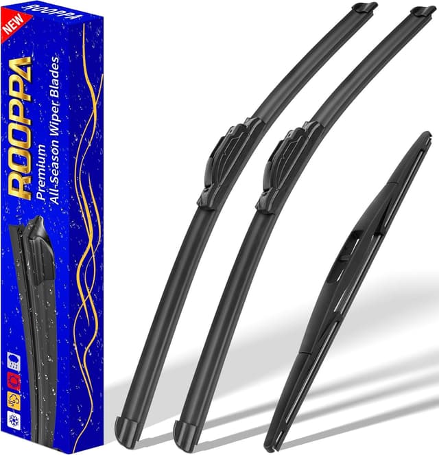 Detalle de Universal Replacement Windshield Wipers 26/22/16 in — 3-Pack