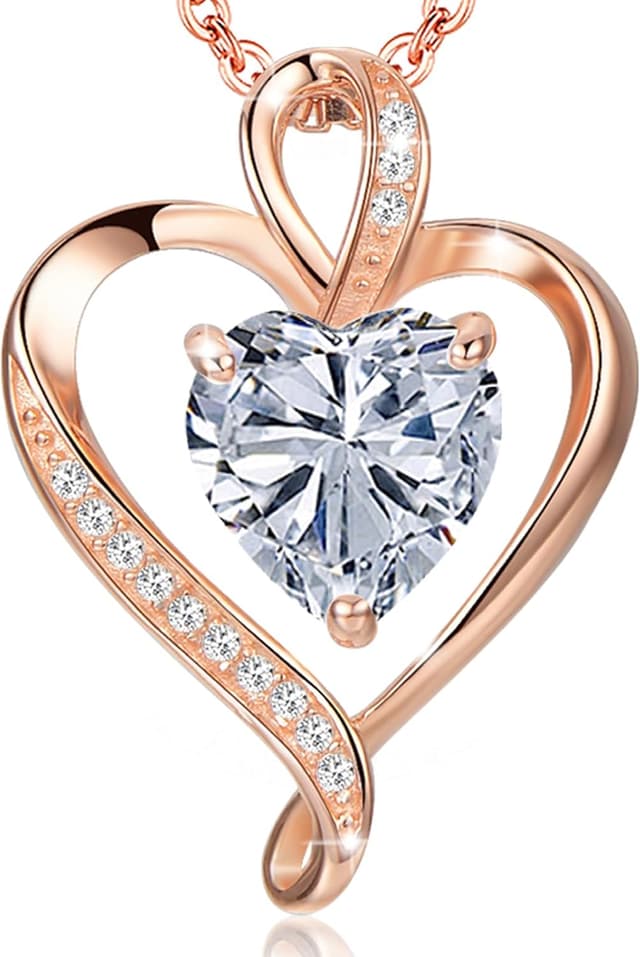 Detalle de LAVUMO Collar Amor Corazón plata 925