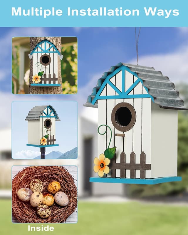 Thumbnail 2 de Optyuwah Vogelhaus Holz Nistkasten 28x17x13cm