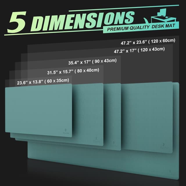 Thumbnail 5 de K KNODEL Large Leather Desk Mat 120x60cm