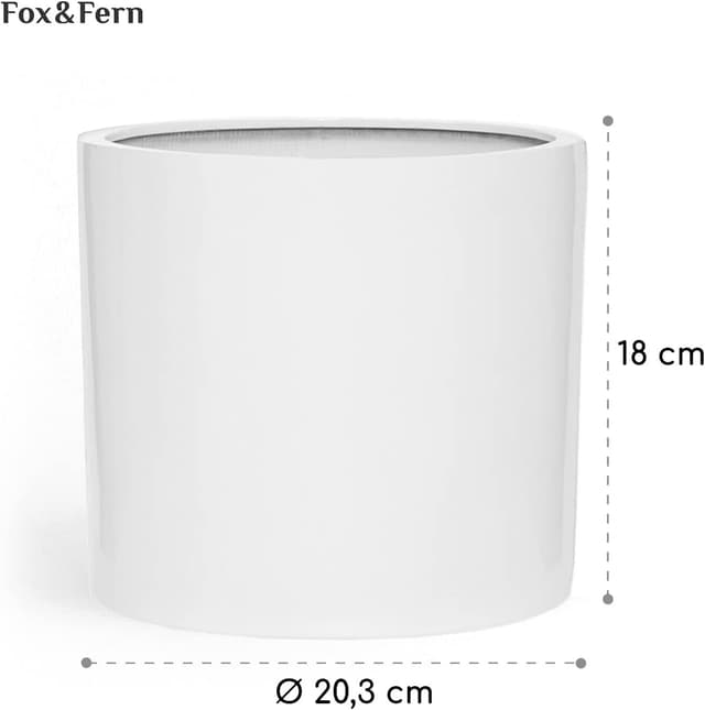 Thumbnail 4 de Fox&Fern Maceta S Blanca 🪴 con drenaje de agua