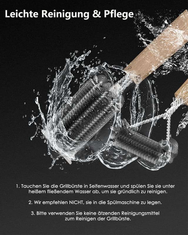 Thumbnail 5 de Grillbürste 39 cm Dreieck mit Holzgriff