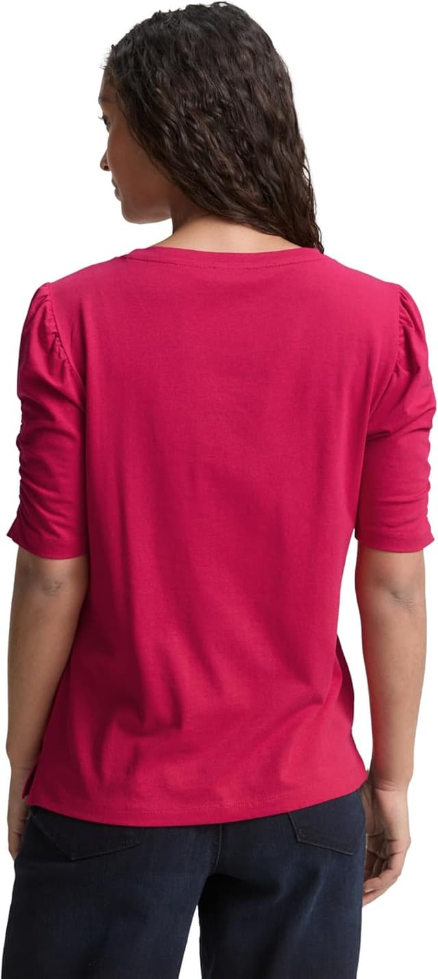 Detalle de TOM TAILOR T-Shirt Donna a maniche corte: comfort quotidiano e vestibilità comoda