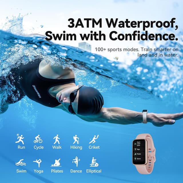 Detalle de Enfit Fitness Trackers 1.47" Smart Watch with Heart Rate