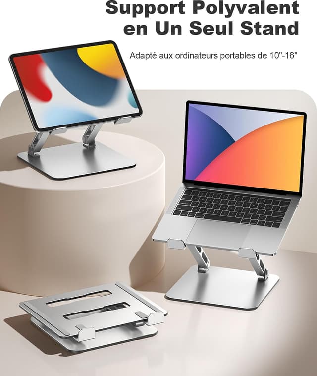 Thumbnail 6 de Babacom Support Portable Double Barres Réglables