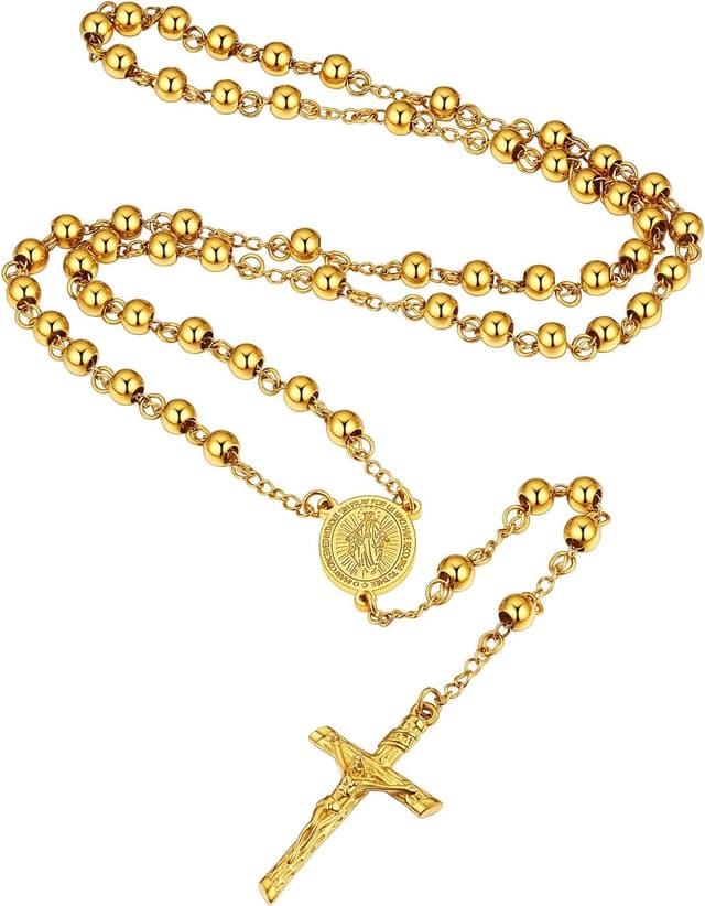 Detalle de Supcare collana rosario con crocifisso 6 stili