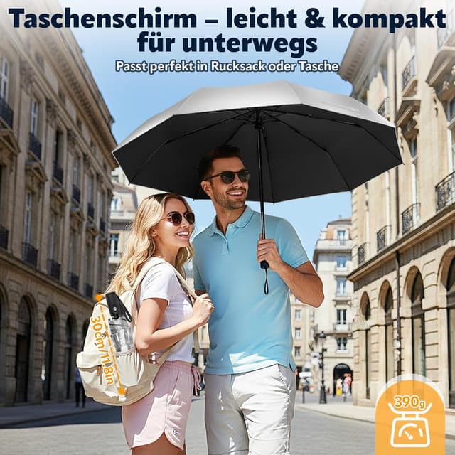 Detalle 1 de ZOMAKE Sonnenschirm UPF 50+ Regenschirm