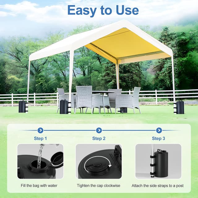 Thumbnail 4 de SONAMBULO gazebo canopy weights 88 lbs 4 pack