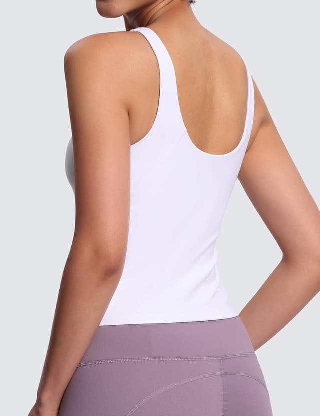 Detalle de THE GYM PEOPLE Reggiseno sportivo da donna senza ferretto imbottito per allenamento e yoga