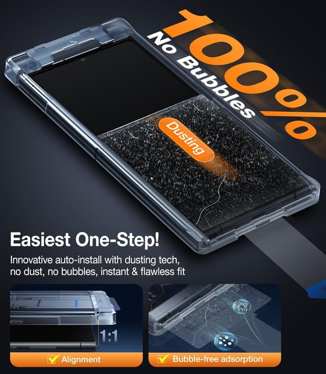 Detalle 1 de Torras S24 Ultra screen protector, 2 pack