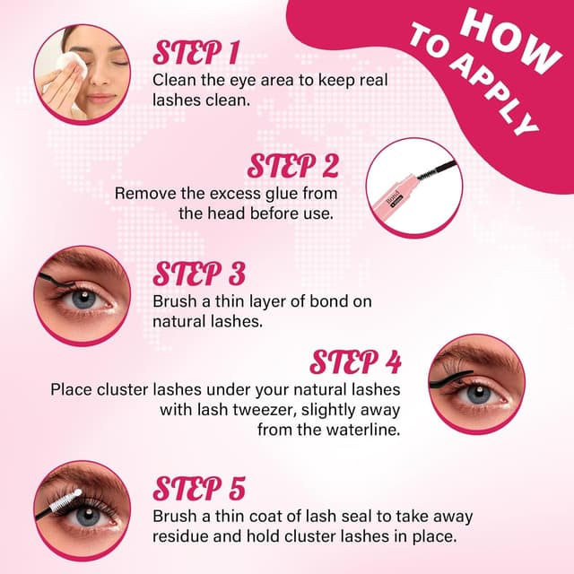 Thumbnail 4 de PRO DIY Wimpernverlängerung Kit 200 Stk 40D