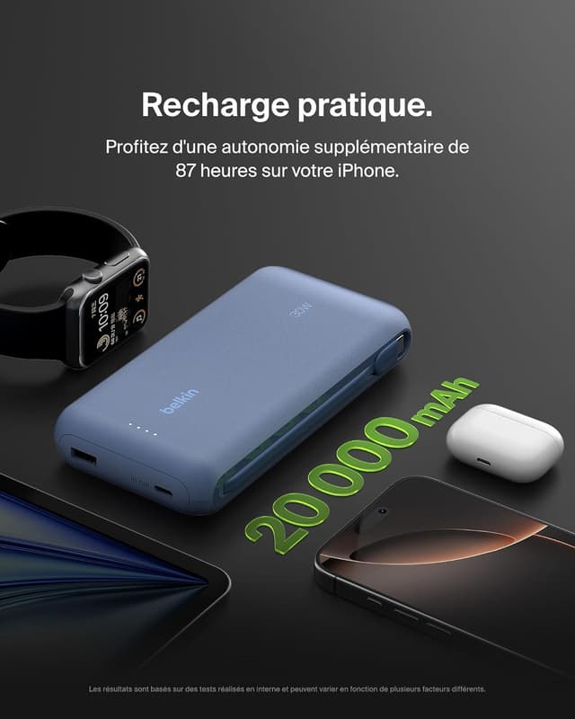 Thumbnail 4 de Belkin Batterie externe 20 000 mAh