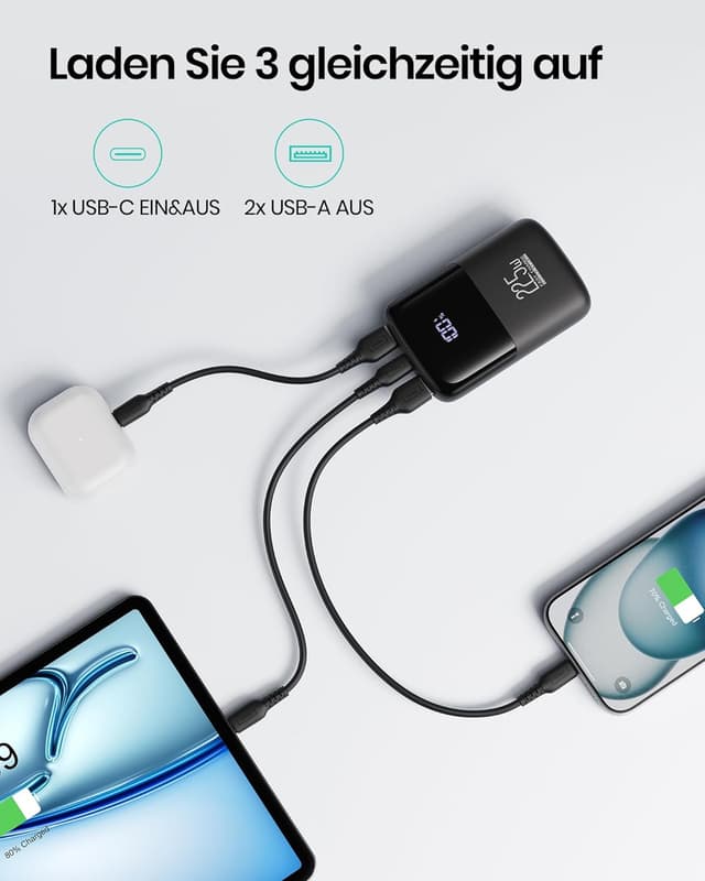 Detalle 2 de INIU Power Bank 10000 mAh Powerbank 22,5W