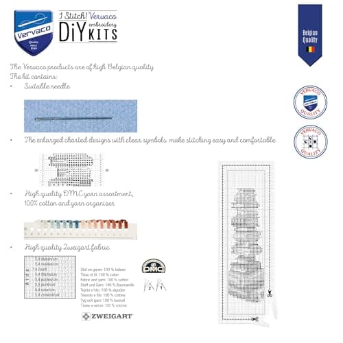 Thumbnail 7 de Vervaco Kit crochet compté 6x20 cm ⚙