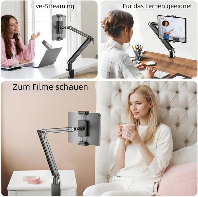 Thumbnail 6 de Feising Tablet-Halterung für Tisch aus Aluminium – tragbar für 4,7 bis 18,5 Zoll (iPad & Galaxy)