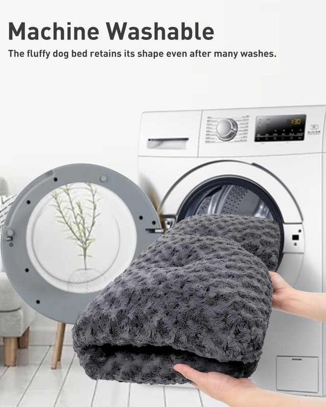 Thumbnail 5 de KSIIA Large Dog Bed 90x60x8cm calming cushion