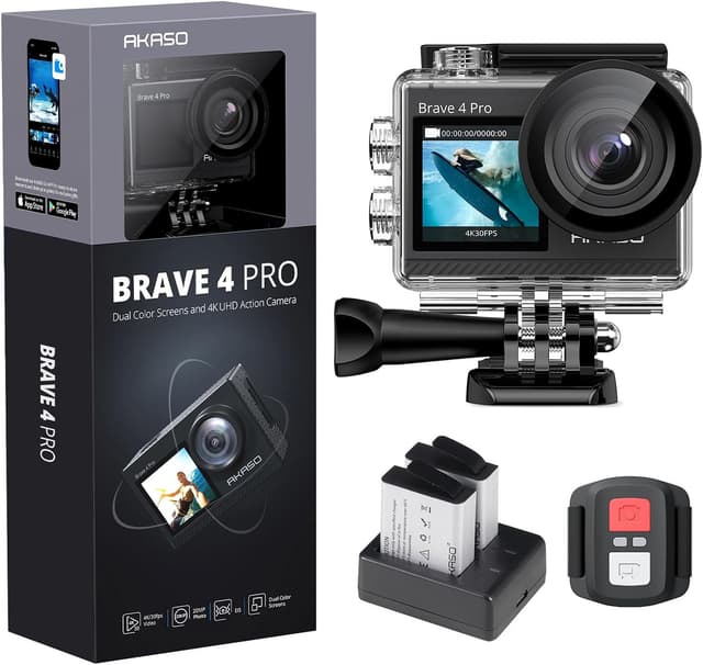 Detalle de AKASO Brave 4 Pro action cam 40M