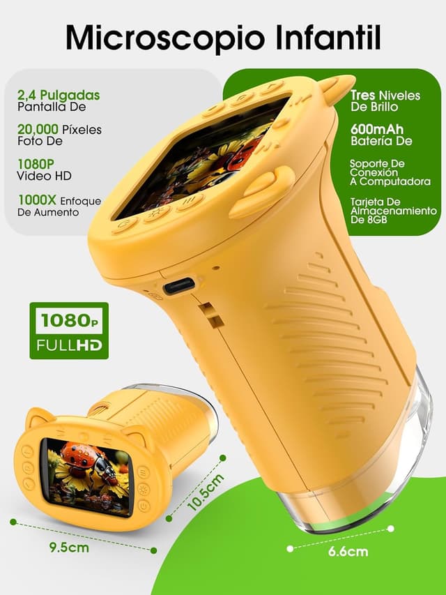 Thumbnail 5 de DEIME 20MP 1000X Microscope enfant