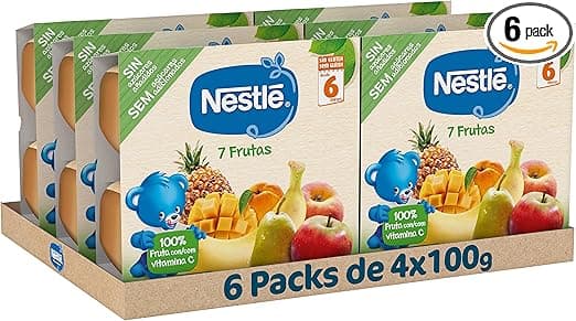 Imagen de Nestlé Puré 7 Frutas para bebés, Pack de 6 🥣 en OfertitasTOP