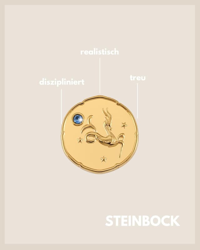 Detalle de GD GOOD.designs collana zodiacale in oro con pietra di nascita, catena regolabile placcata