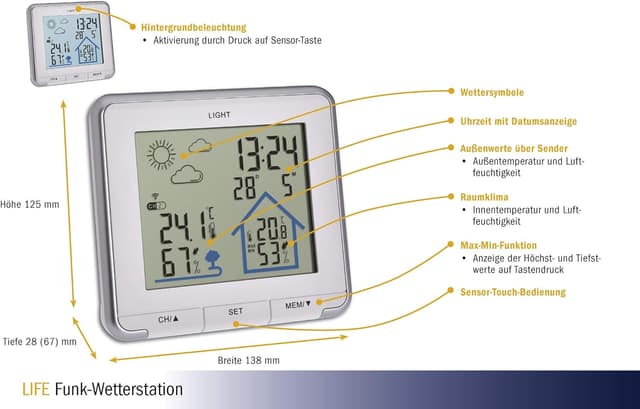 Thumbnail 2 de TFA Dostmann stazione meteo Life 35.1153.02