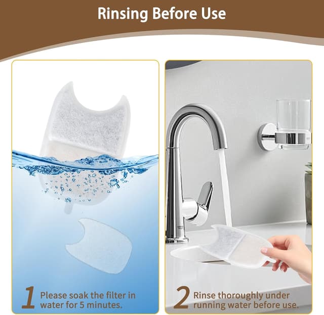 Thumbnail 5 de OCCOUMR Katzenbrunnen Filter 12er Set